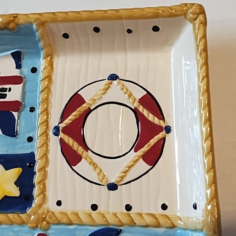 Nautical Themed Ceramic Platter - Picture 6 of 16